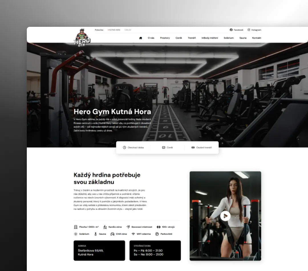 Web Hero Gym